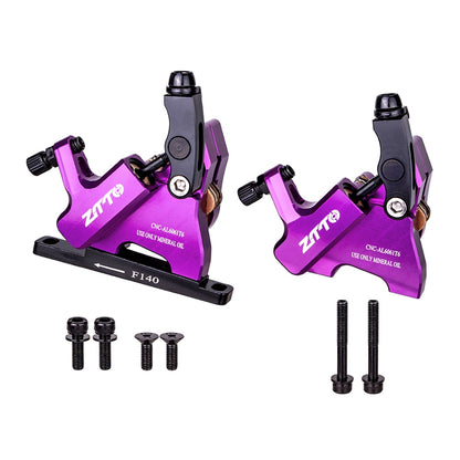 ZTTO Gravel Road Bike Disc Brake Hydraulic Flat Mount CX Rotor Brake Caliper CNC Bicycle Mechanical Wire Pull Metal Pads 105