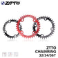 ZTTO Bicycle Parts MTB Bicycle Single Speed Crank 104BCD Round Narrow Wide 32T/34T/36T Chainring Bicycle Chainwheel
