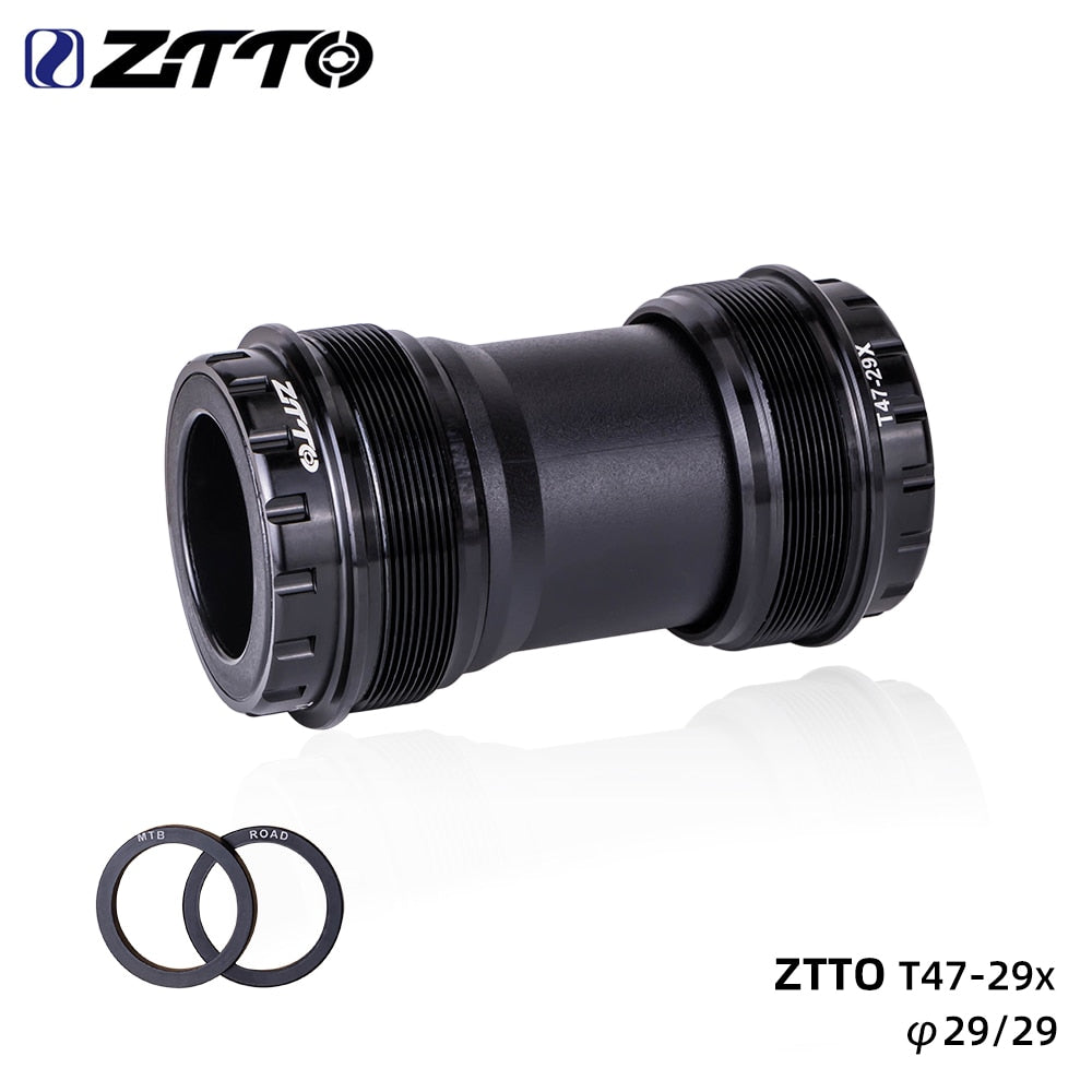 ZTTO Bicycle T47 Bottom Bracket 24 Crankset DUB 29 30mm Sealed Bearing Thread 47 68 73mm Shell 28.99mm Spline Axis MTB Road Bike