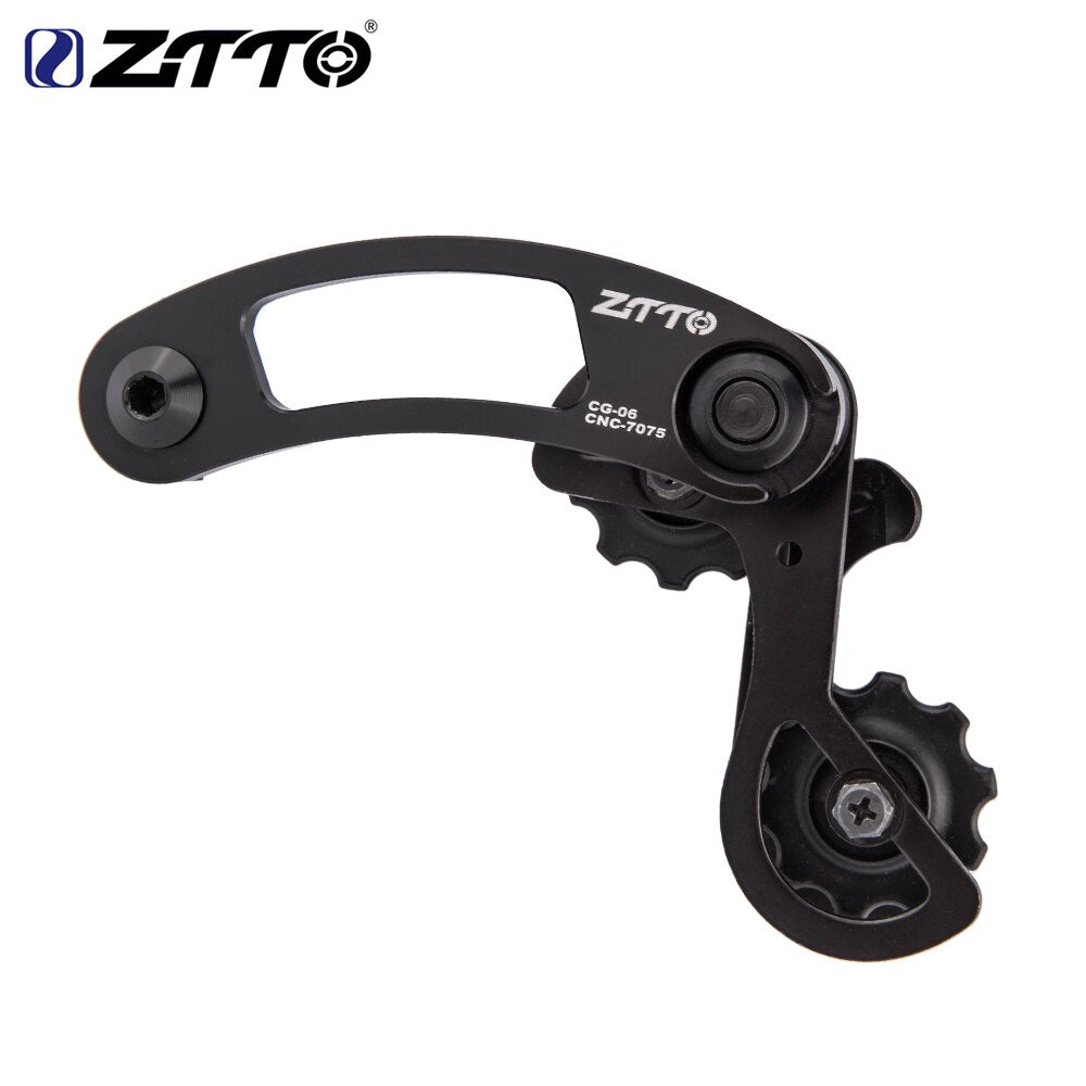 ZTTO E-bike Bicycle Single Speed Derailleur Bicycle Chain Tensioner For hanger Mount dropout Adjustable Pulley jockey wheel