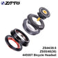 ZTTO 4455ST MTB Headset ZS44 ZS55 Tapered Straight Universal 1.5 Inch 28.6mm Fork Zero Stack Semi Integrated With Cups Road Bike