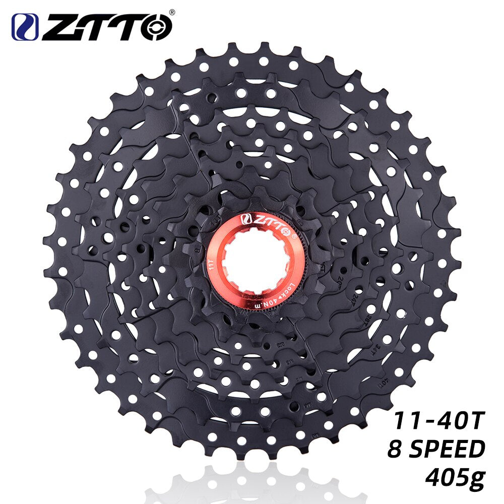 ZTTO MTB 8 Speed Cassette 11-40 Black Freewheel 11-40T k7 8speed Lightweight and durable for M410 X4 HG cassette Mountain Bike