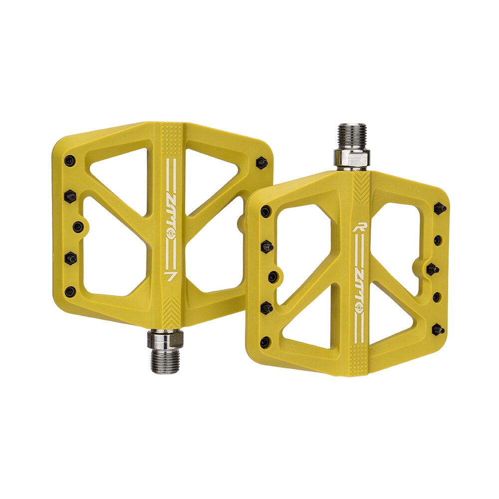 Yellow discount flat pedals