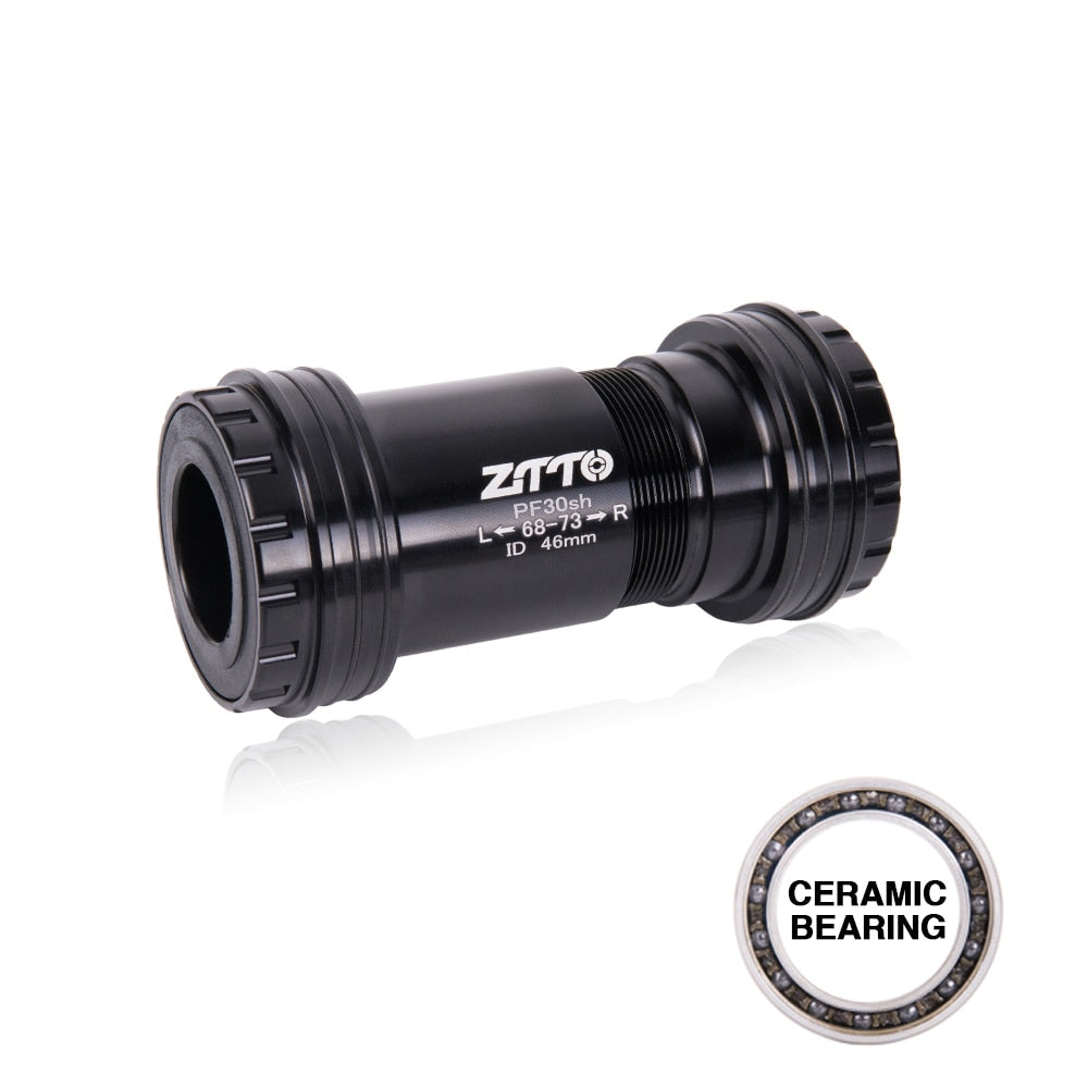 ZTTO PF30 24mm Press Fit Bottom Brackets CERAMIC Thread Lock System Bicycle 46mm For MTB Road Bike 24 Crankset Chainset