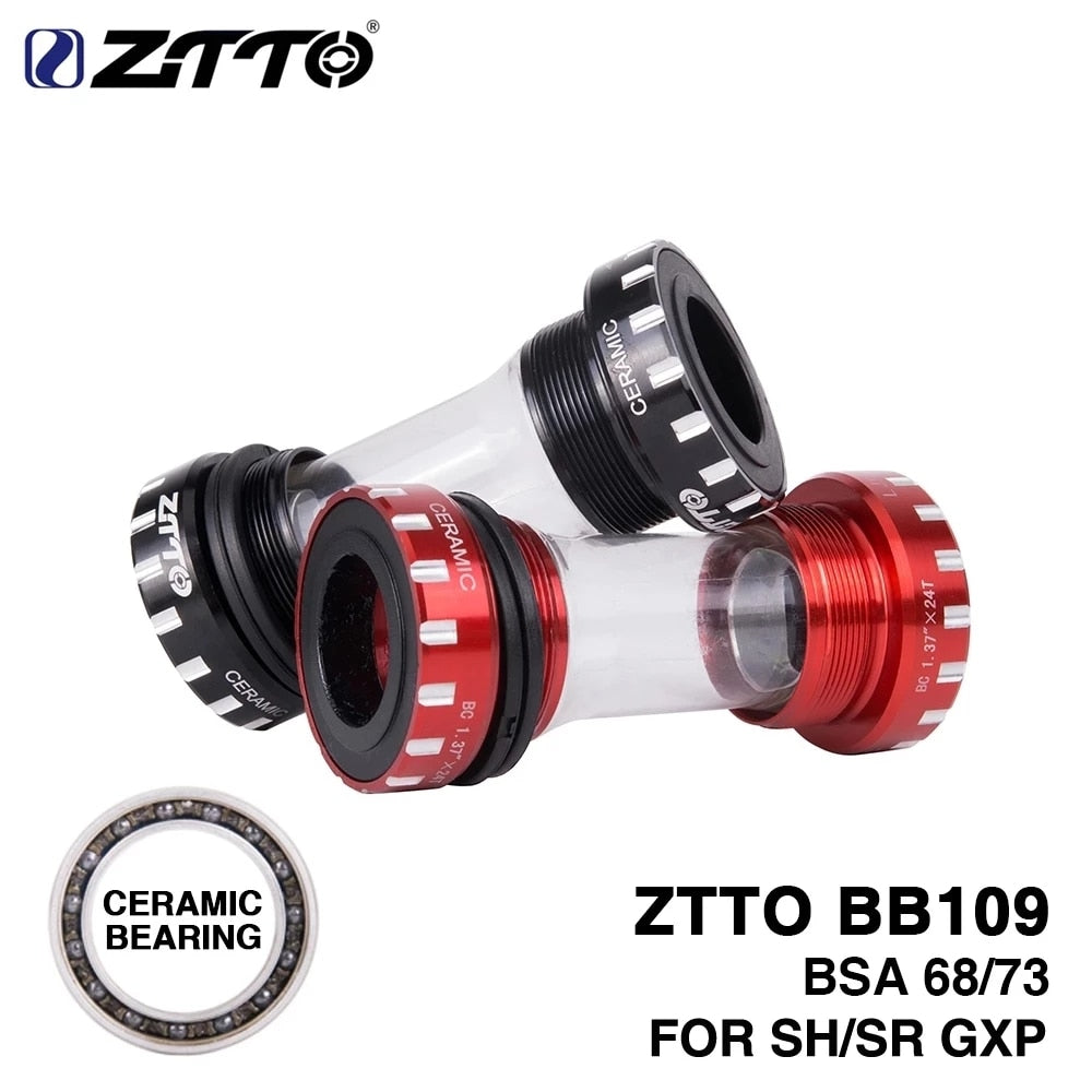 ZTTO Ceramic Bearing BB109 MTB Bottom Brackets For BSA68 73 BSA MTB Road Bike 24mm 22mm GXP Crank Bicycle Center m8000 BB BBR60