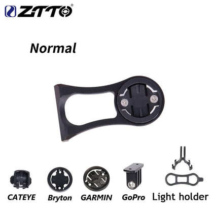 ZTTO Bicycle Parts MTB Road Bike Bicycle Computer Mount Holder Handlebar Stem Mount For GARMIN For CATEYE For GoPro Used