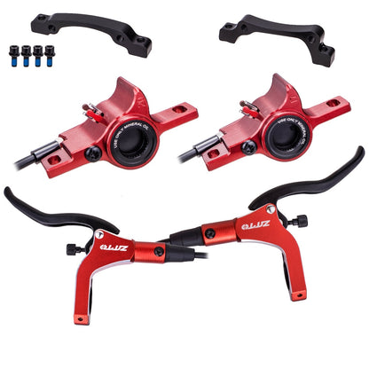 ZTTO MTB Hydraulic Disc Brake V1 CNC Calipers Dual Piston Left Front Right Rear Rotor Oil Pressure Ebike Power Cut M6100 MT200