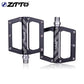 ZTTO MTB CNC Aluminum Alloy Bearings Pedal Bike flat Pedal Road Gravel Bike Lightweight 8 pins pedal for XC AM JT04