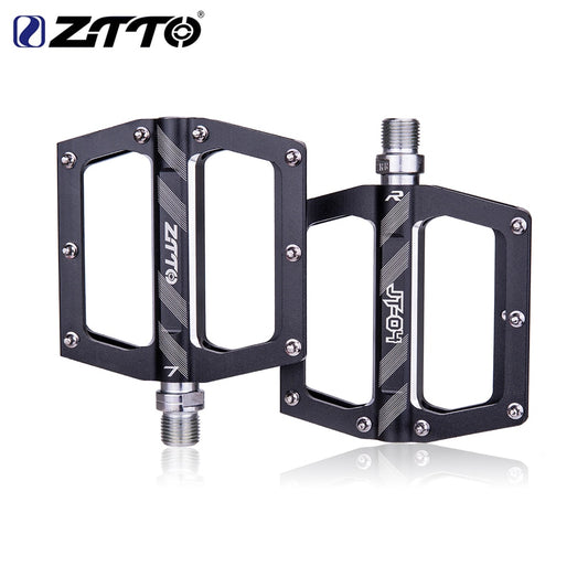 ZTTO MTB CNC Aluminum Alloy Bearings Pedal Bike flat Pedal Road Gravel Bike Lightweight 8 pins pedal for XC AM JT04