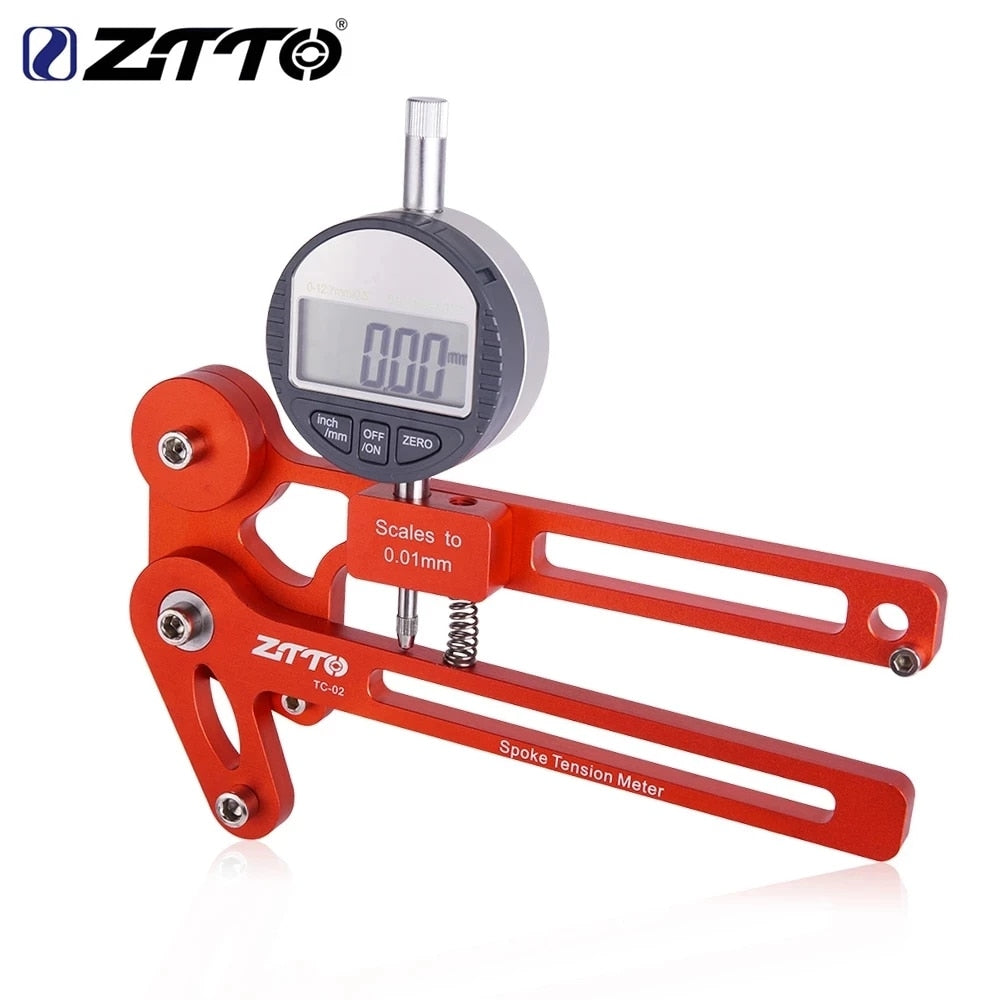 ZTTO Bicycle Tension Meter Electronic Precision Spokes Checker Bike Wheel Builders Tool Tensioner Reliable Accurate Stable TC-02