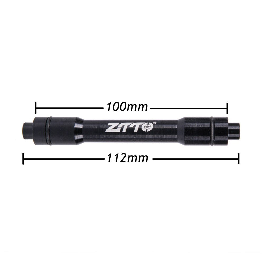 ZTTO MTB Road Bike Front Wheel 15mm to 9MM QR Skewers 15mm to 12mm Thru Axle Adapter 100x15 to 100x12 or 100x9 Quick Release hub