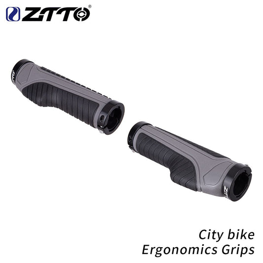 ZTTO City Bike Cycling Ergonomics Grips Lockable Handle Grip Anti Slip For Folding Bike Handlebar 22.2mm AG42 1Pair