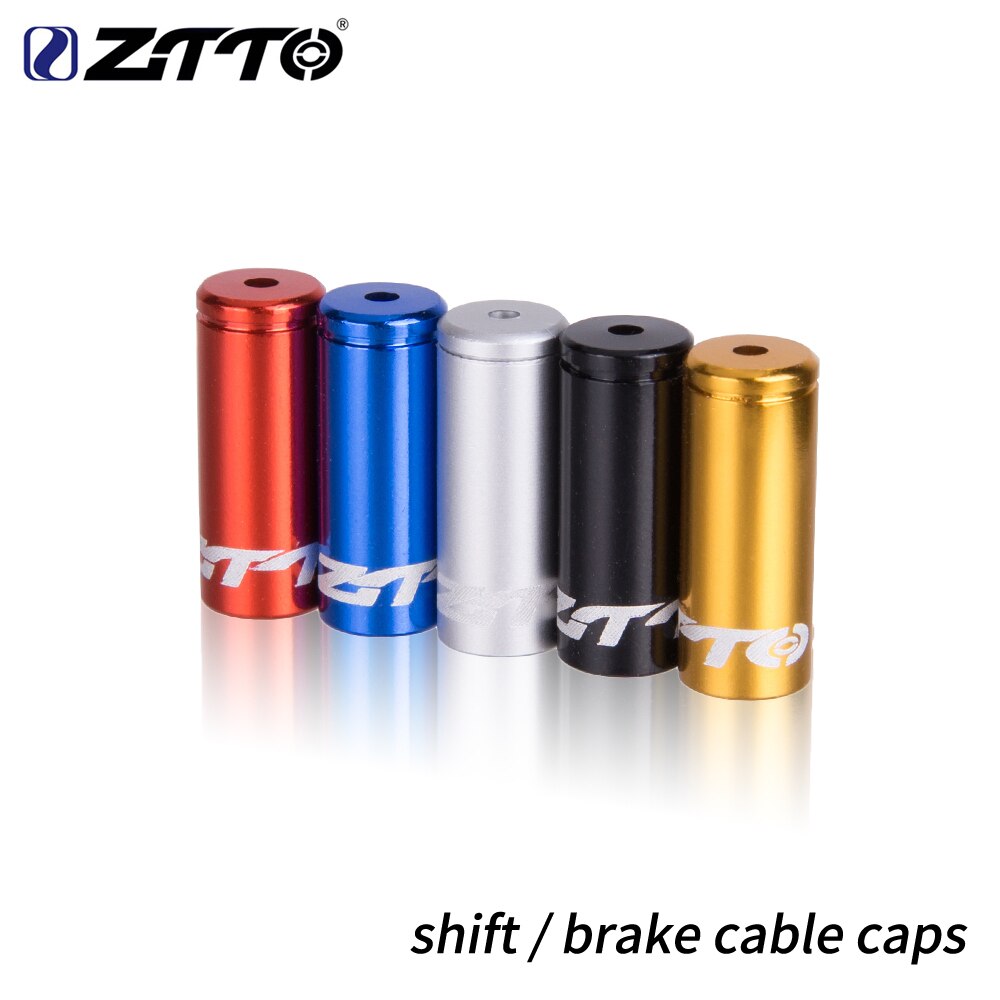 ZTTO Bicycle parts Aluminum Alloy Cycling Bike Brake Cable Tips Crimps Bicycles Derailleur Shift Cable End Caps CoreInner Wire F