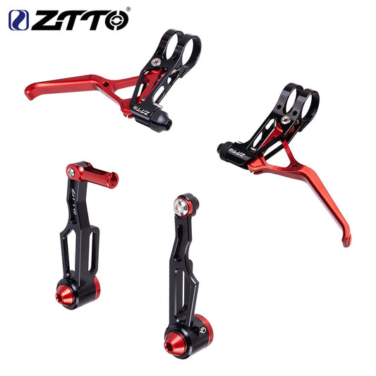 ZTTO Ultralight Folding Bike V-Brake Caliper CNC V Brake Lever Kid Bicycle Rim Brakes Lightweight Set Adjustable