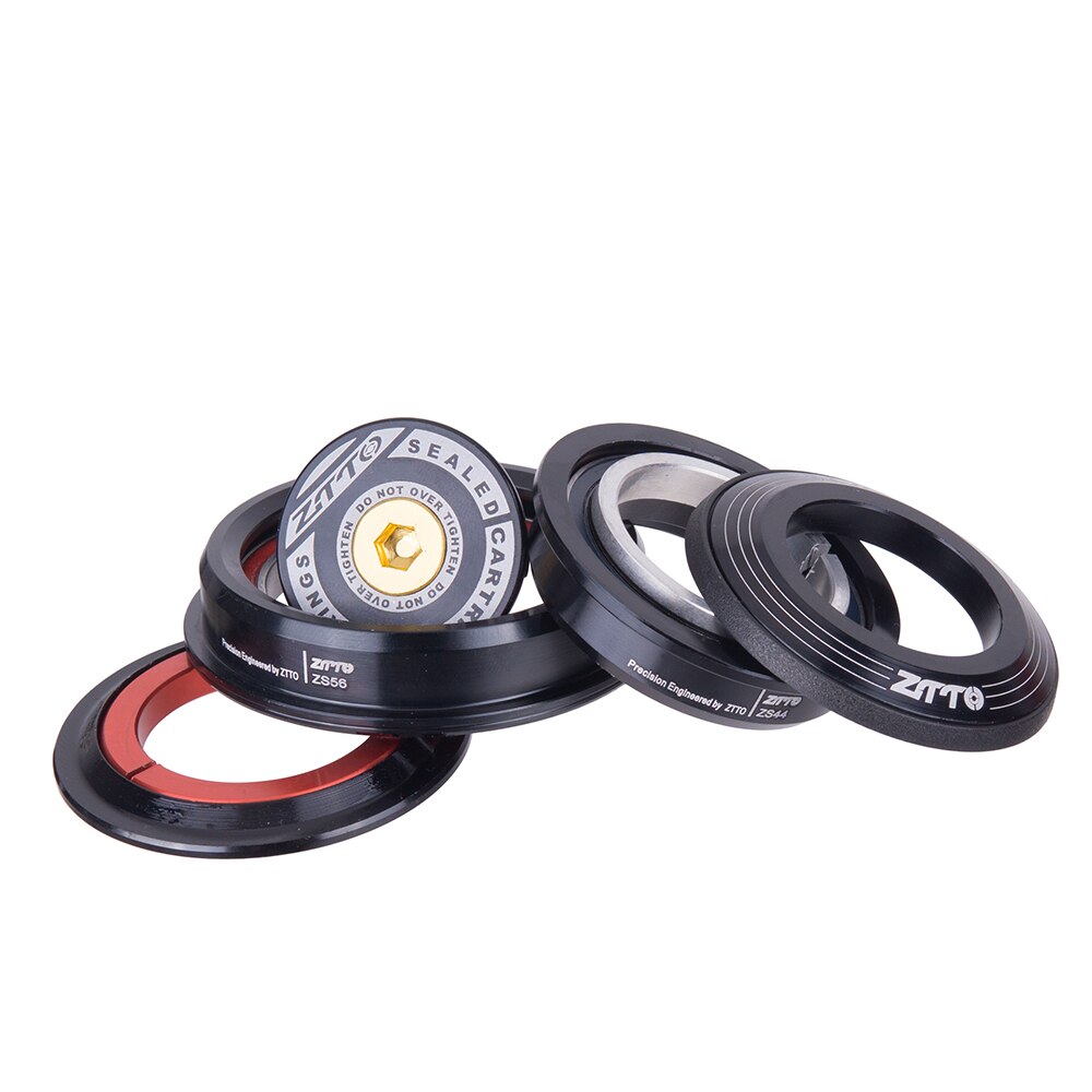 ZTTO Bicycle Internal Headset 44mm 56mm MTB Threadless Sealed Bearing 45 Degree ZS44 ZS56 Tapered Straight Fork Steerer 4456ST