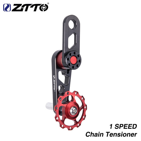 ZTTO Bicycle Tools Folding Bike City Bicycle Single Speed Bike Chain Tensioner Adjustable Pulley jockey wheel Derailleur