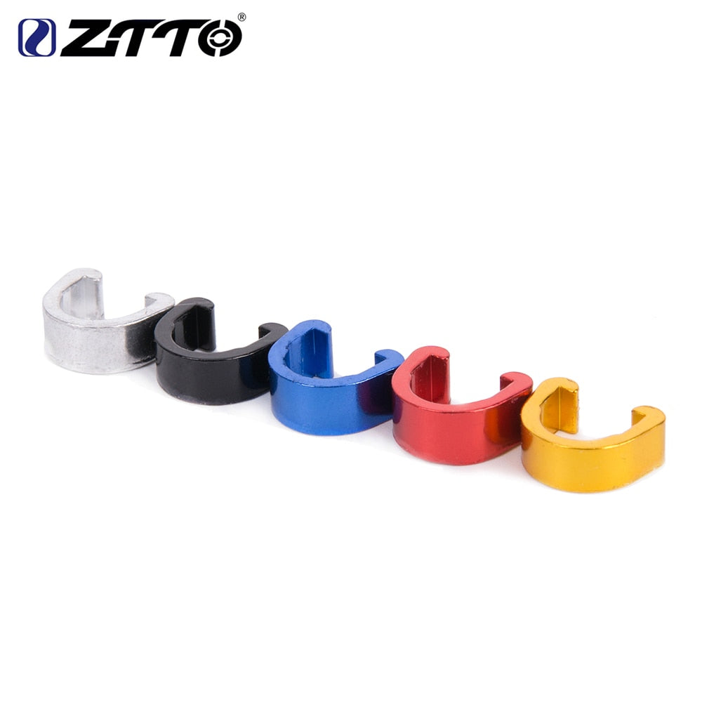ZTTO Bicycle Parts MTB C Type Buckle Snap Disc Brake Cable Sets Pipe Line Deduction Transmission Pipe Clamp For Disc Brake Hose