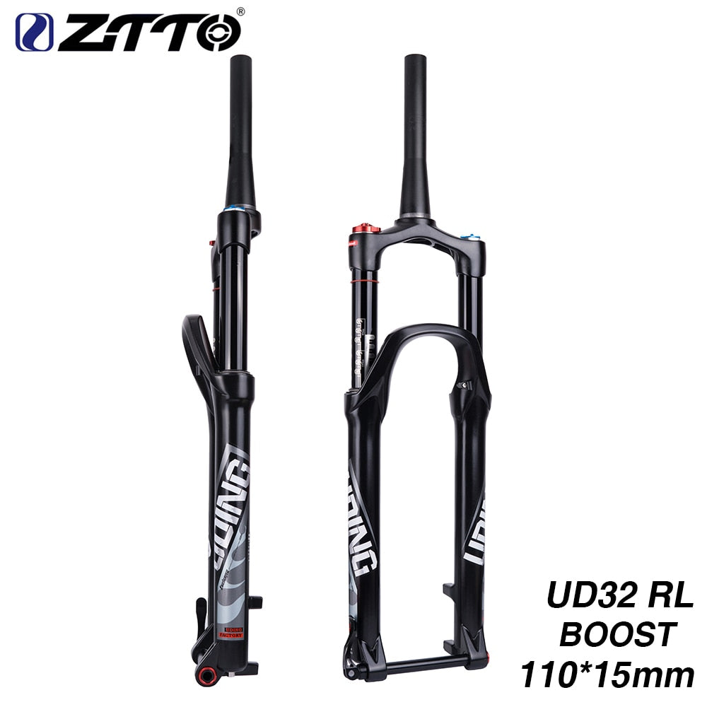 ZTTO 32 RL BOOST 140mm Air 29 29er 27.5+ Inch 3.0 29+ Plus 110mm 110*15 Fork Suspension Lock  Adjustable for Mountain Bikes