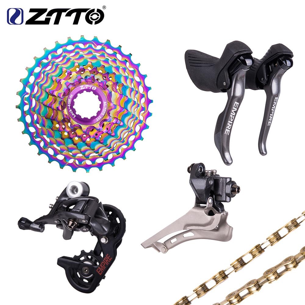 ZTTO Road Bike SLR 2 Groupset 11 Speed Shifter Derailleur 11speed SL Chain 11 28T Rainbow Cassette Colorful Ultralight Group Set