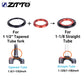 ZTTO 4455ST MTB Headset ZS44 ZS55 Tapered Straight Universal 1.5 Inch 28.6mm Fork Zero Stack Semi Integrated With Cups Road Bike