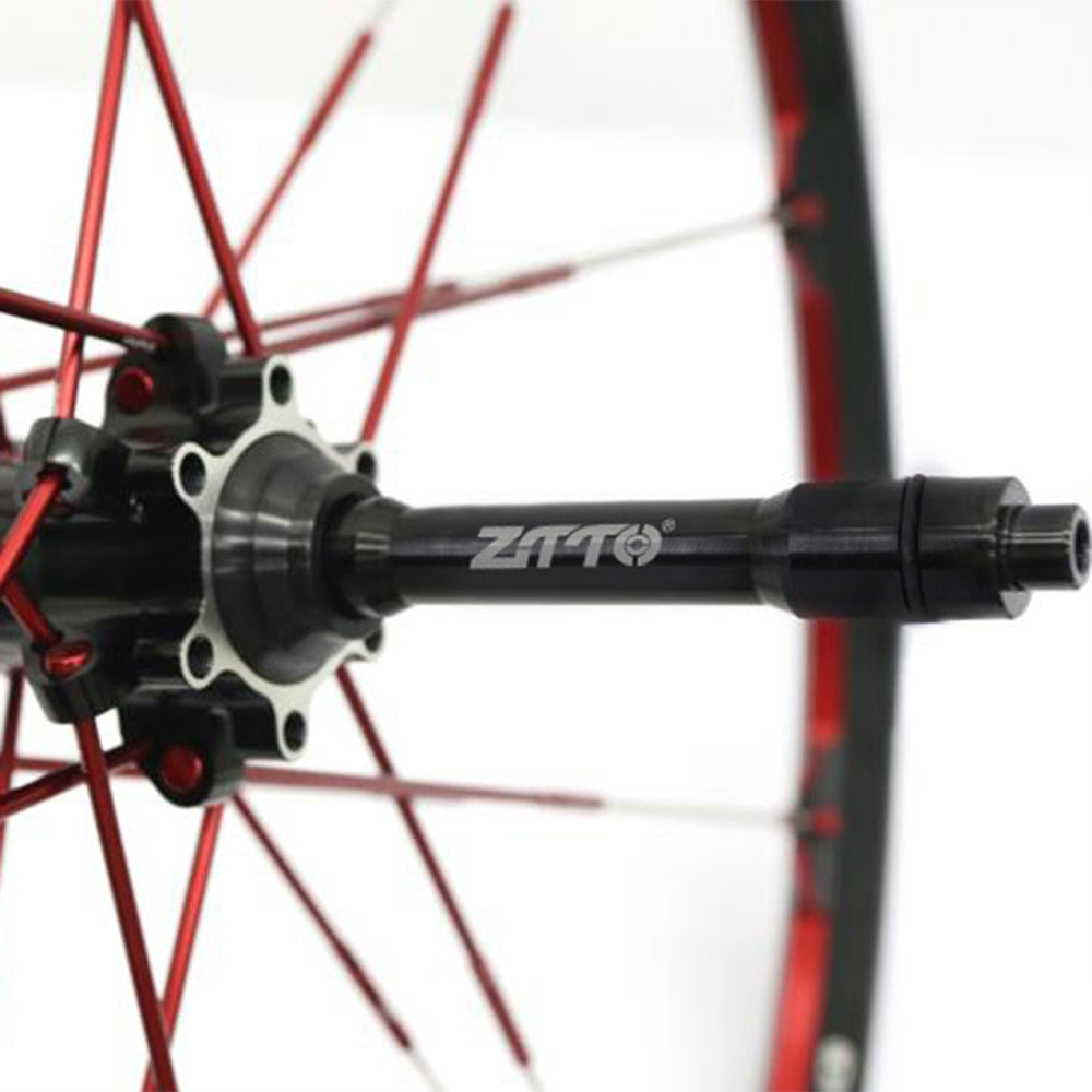 ZTTO MTB Road Bike Front Wheel 15mm to 9MM QR Skewers 15mm to 12mm Thru Axle Adapter 100x15 to 100x12 or 100x9 Quick Release hub