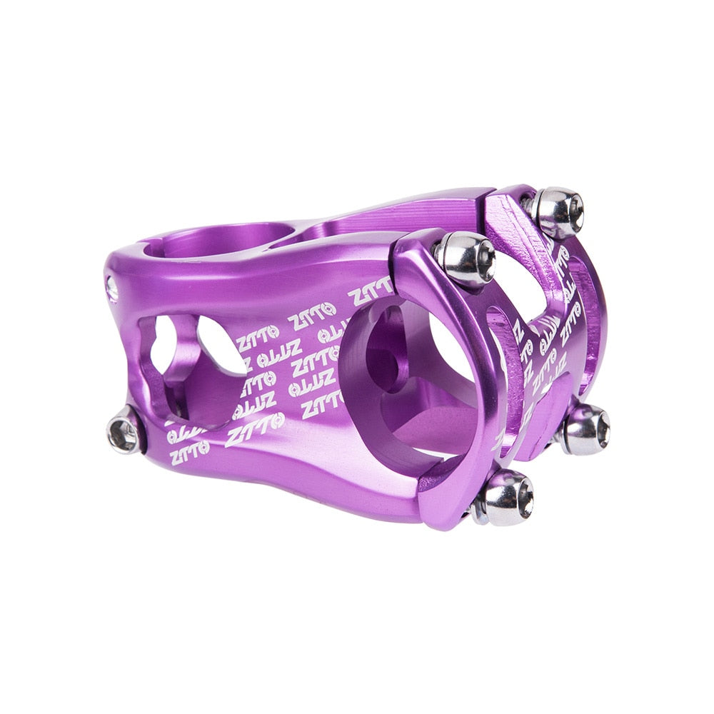 ZTTO Enduro MTB Stem 50mm High Strength CNC 0 Degree Rise Forged Aluminum Alloy 31.8 Handlebar AM Bicycle Purple Green Colorful