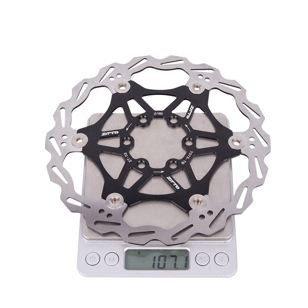 ZTTO Bicycle Disc Brake Floating Rotor 180mm 160mm Stainless Steel Brake Disc Compatible Metallic Pads For MTB XC Road Bike