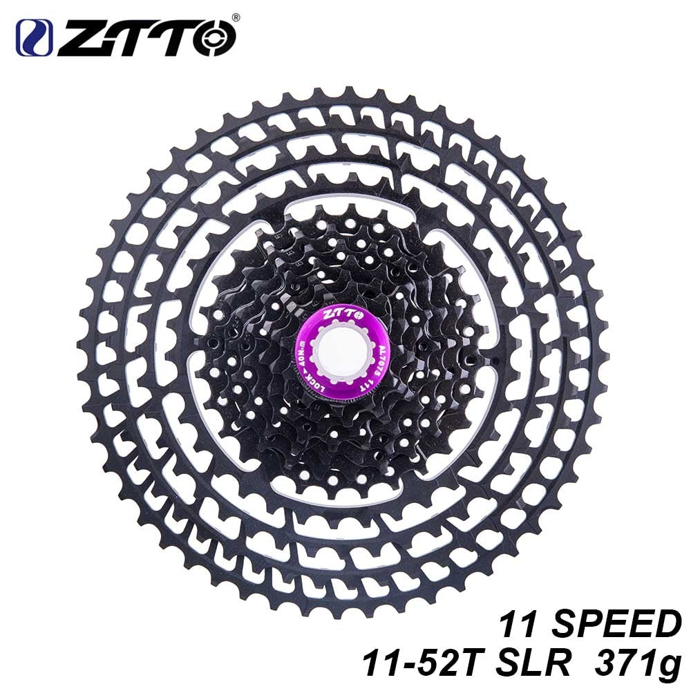 ZTTO 11s 11-52T SLR2 MTB Bicycle Cassette 11Speed Wide Ratio UltraLight 371g CNC Freewheel Mountain Bike Parts for X 1 9000
