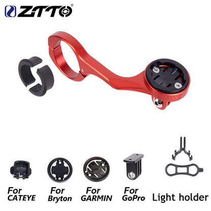 ZTTO MTB Bicycle GPS Computer Holder For GoPro Sports Camera Light Mount Handlebar Extension Out-front Stand