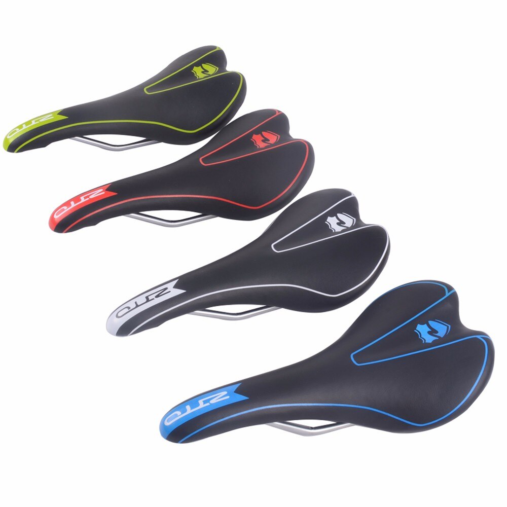 ZTTO Bicycle Parts MTB Bike Road Bicycle Pain-Relief CR-MO Rail Synthetic Leather Comfort Saddle Seat 4 Colors