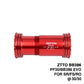 ZTTO BB386 Ceramic Bearing Press Fit Bottom Brackets 30mm Axis for MTB Road Bike 46mm Frame Durability Thread Lock BB 30 Crank