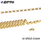 ZTTO  20s 30s 10 Speed Chain Gold Bicycle Parts for MTB Mountain Bike Road Bicycle Compatible