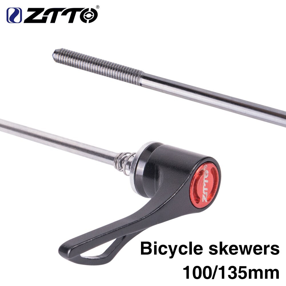 ZTTO Bicycle Parts MTB Road Bike Bicycle Screw Skewers 9MM 5MM Quick Release Skewer 100 135 Reliable Axle 1 Pair