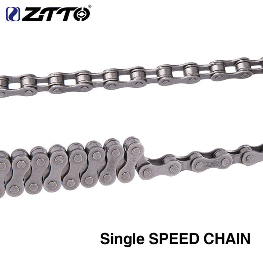 ZTTO Single Speed Bike Chains  1 Speed Silver  Mountain Cycling Bicycle Chain for City fixedgear Bicycle Parts