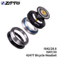 ZTTO 4247T Bicycle Bearing Headset 42mm 47mm 1 1/8"-1 1/4" 1.25 inch 33mm Tapered Tube fork IS42 IS47 Integrated Angular Contact