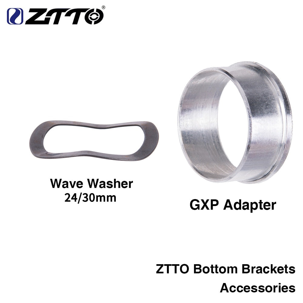 ZTTO Bicycle Accessories Road Mountain Bike Bottom Brackets GXP Adapter Wave Washer 0.5mm K7 GXP 24 22mm Chainset