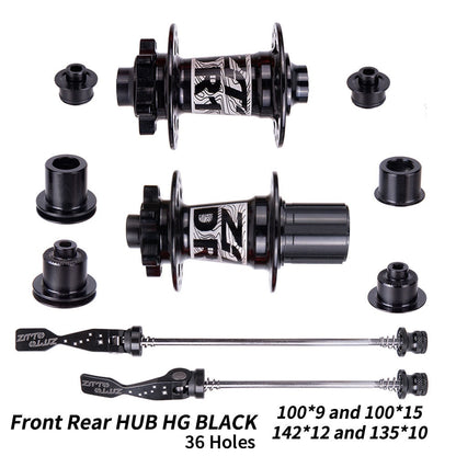 ZTTO DH Ebike MTB Hub 36 Hole Sealed Bearing Hub Ratchet System 54T Thru Axle 142*12 Durable Mountain bike Core Front Rear