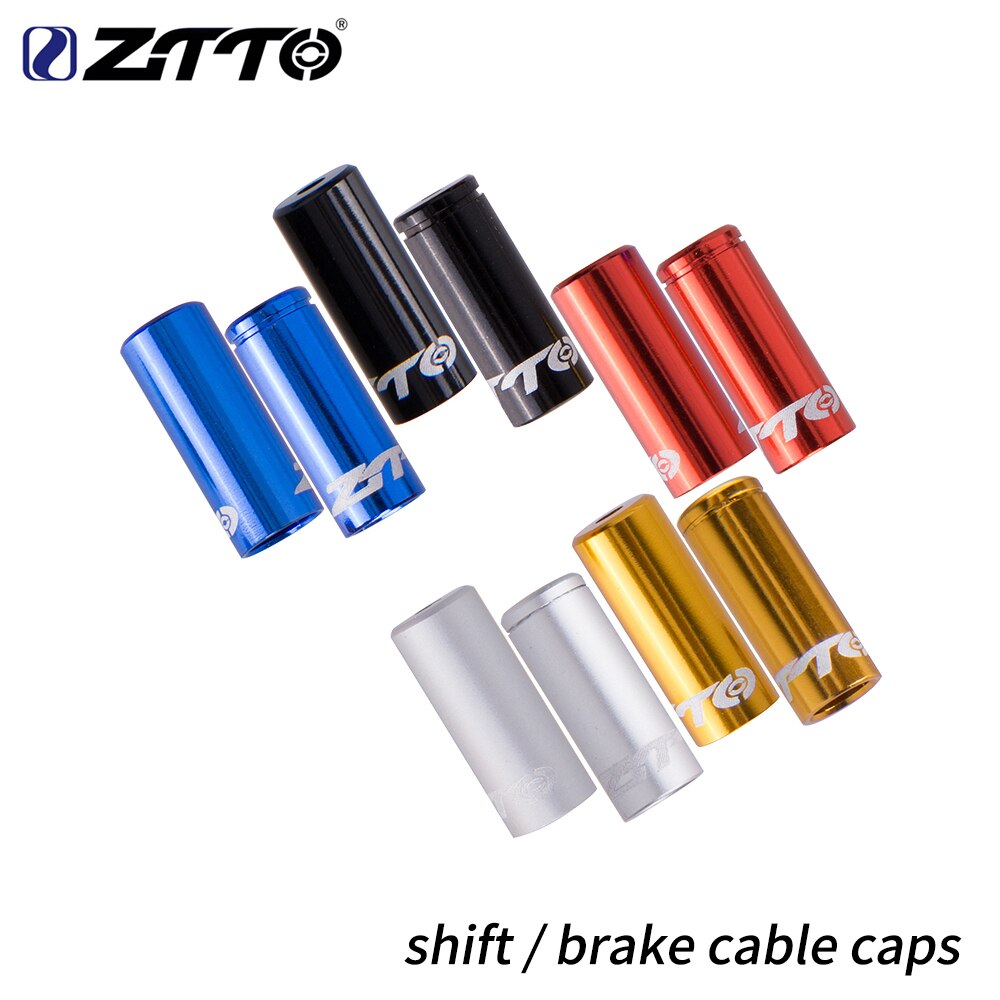 ZTTO Bicycle parts Aluminum Alloy Cycling Bike Brake Cable Tips Crimps Bicycles Derailleur Shift Cable End Caps CoreInner Wire F
