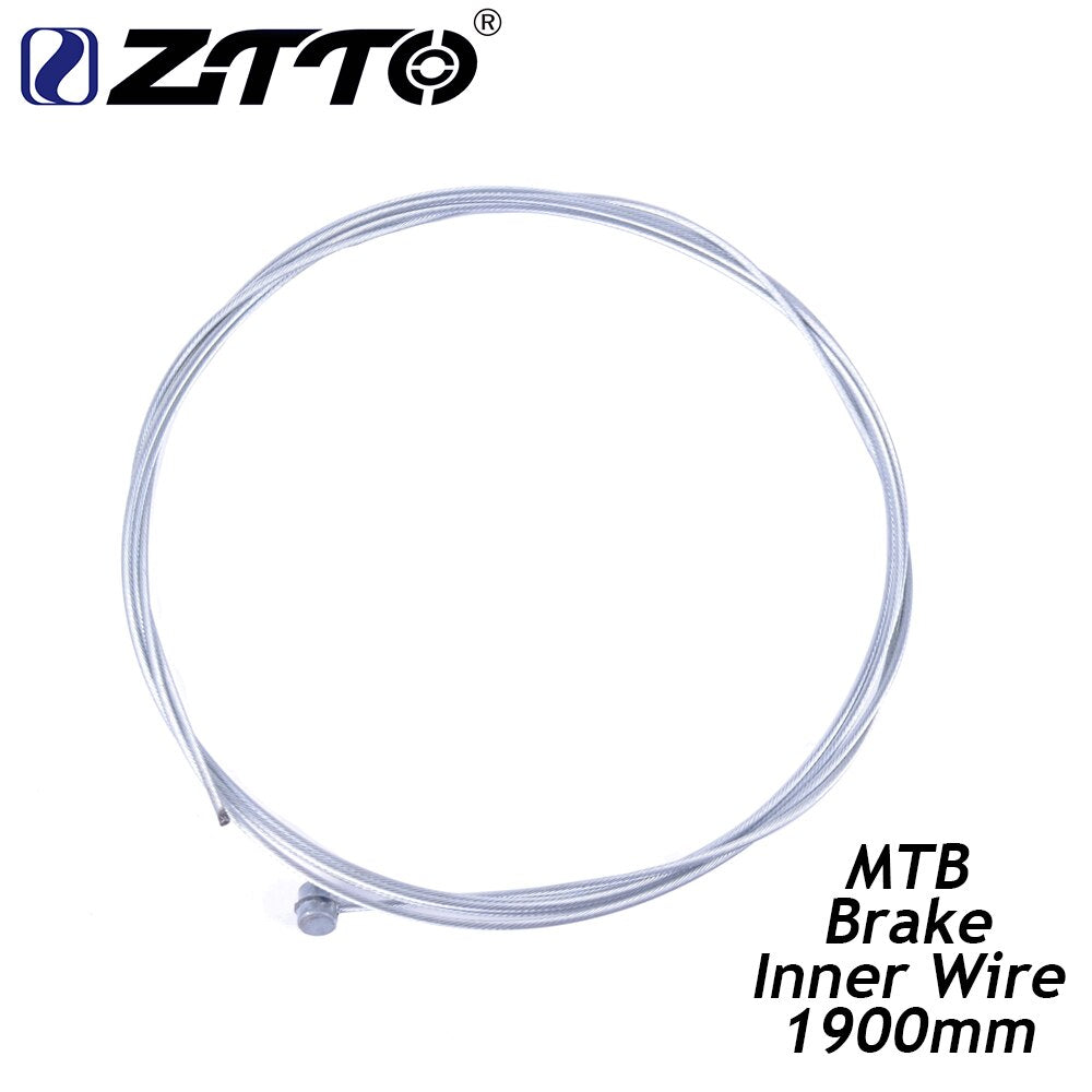 ZTTO MTB Inner Brake Cable Bicycle Galvanized Steel Inner Brake Wire 1800mm Inside Line For V Brake Disc Brake Folding Bike
