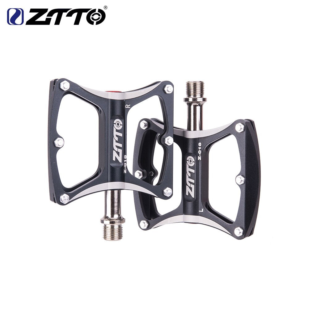ZTTO Bicycle Parts MTB Bike Aluminum Alloy Ultralight Bicycle Pedal 4 Bearings CNC Non-slip Bicycle Pedals Antiskid Riding Pedal