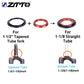 ZTTO Bicycle Parts MTB Road Bike Bicycle Headset 42mm 52mm CNC 1 1/8"-1 1/2" Tapered Tube Fork Integrated 4252ST