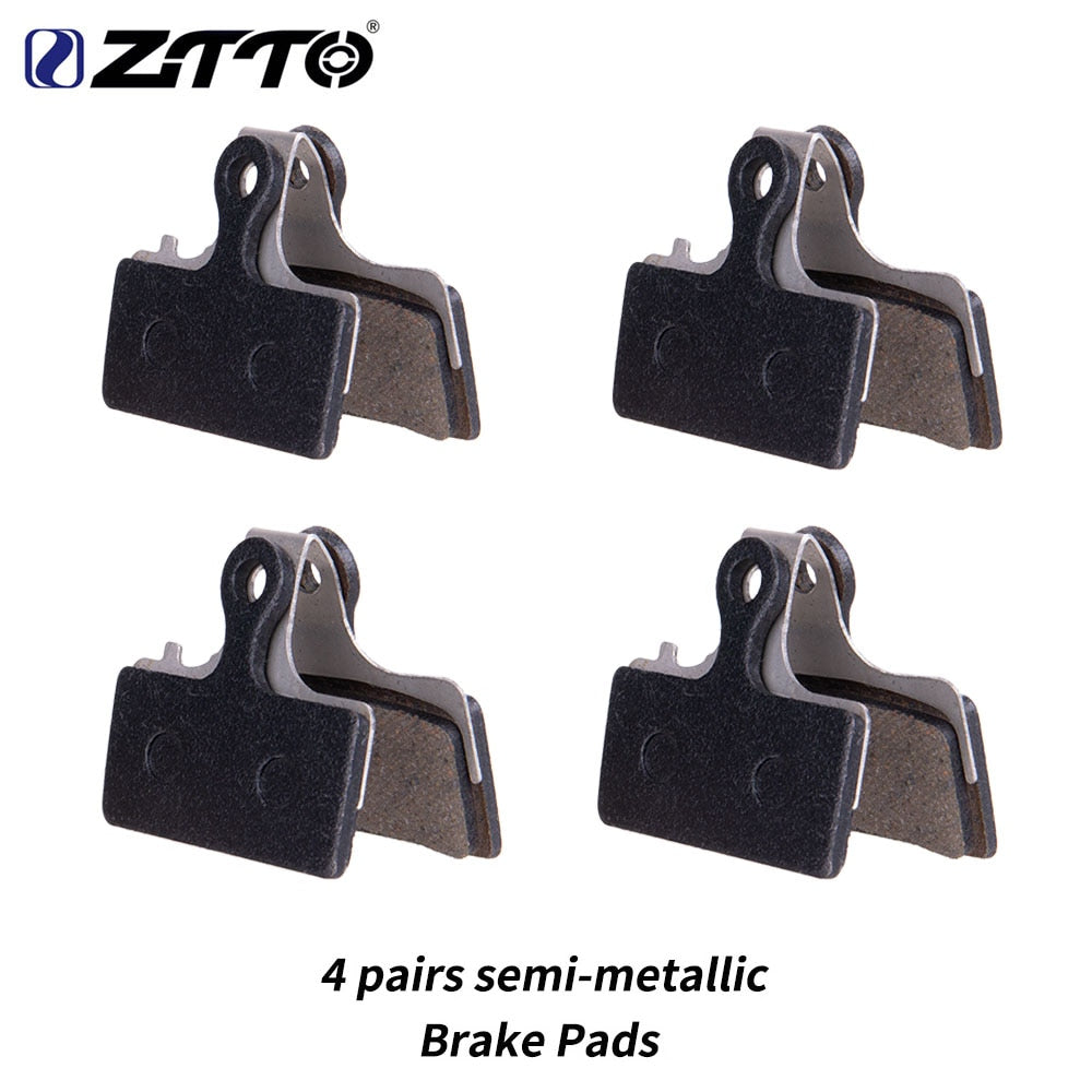 ZTTO 4Pairs MTB Semi-metallic Full Brake Pads For M9000 M9020 M987 M985 M8000 M785 M675 XT SLX G01S G03TI G04TI Compatible