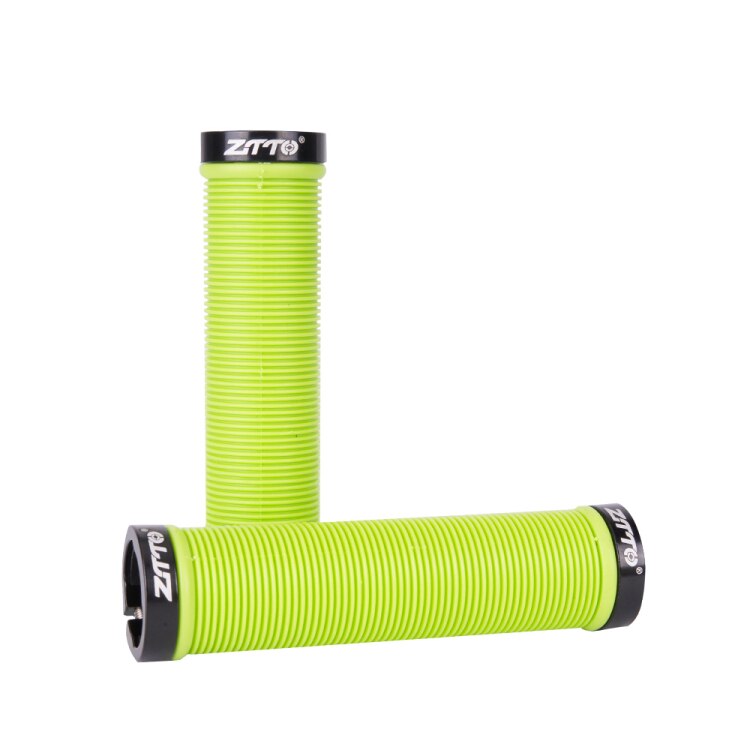 Lime green mountain bike grips hot sale