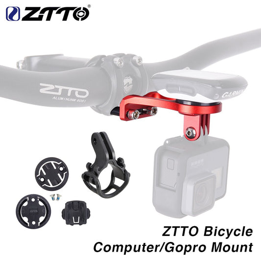 ZTTO MTB Cateye Bryton Bicycle Computer GPS GoPro Sports Camera Light Holder Handlebar Extension Out-front Bike