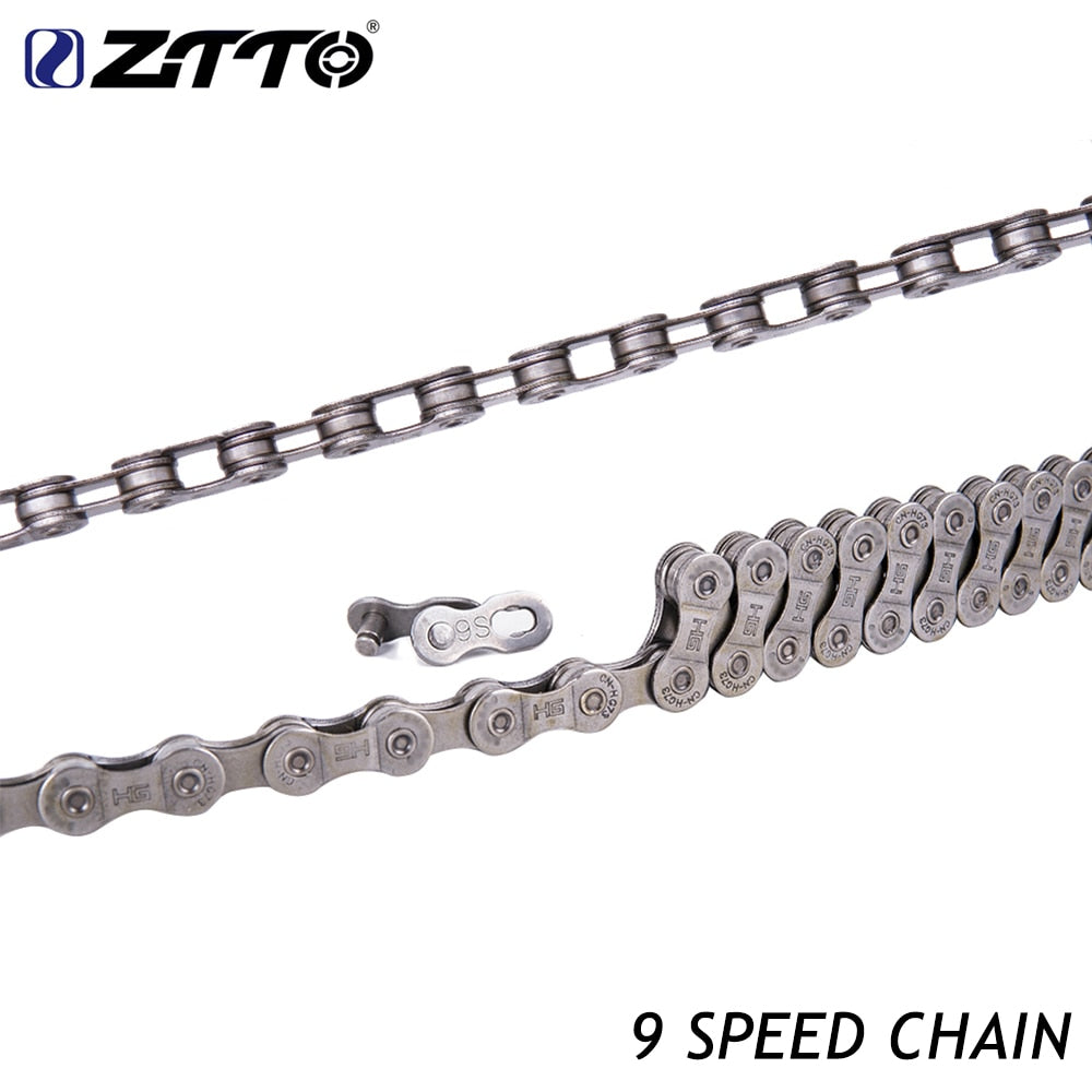 ZTTO MTB Road Bicycle 9 Speed Chain  for Mountain Bike with r Missing Link Bicycle Parts