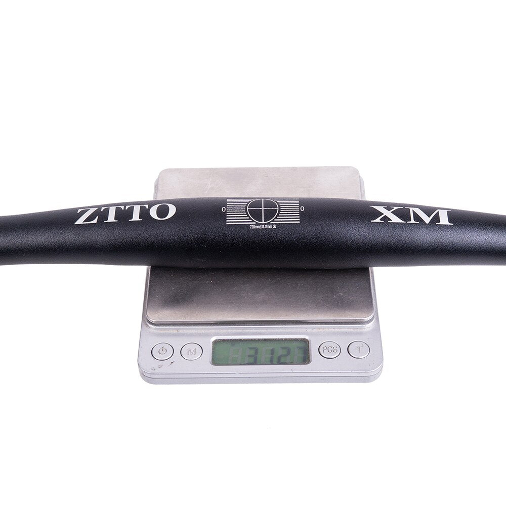 ZTTO XM MTB Bicycle Handlebar 720mm 780mm 31.8mm Aluminum Alloy Handle Bar Flat Bar Straight Thick Tube 6 Backsweep