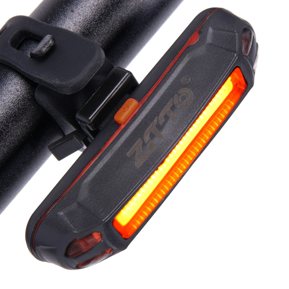 ZTTO Bicycle Accessories MTB Road Bike Waterproof Bicycle Cycling Front Rear USB Rechargeable Safe Warning 30LED 100 Lumen Light