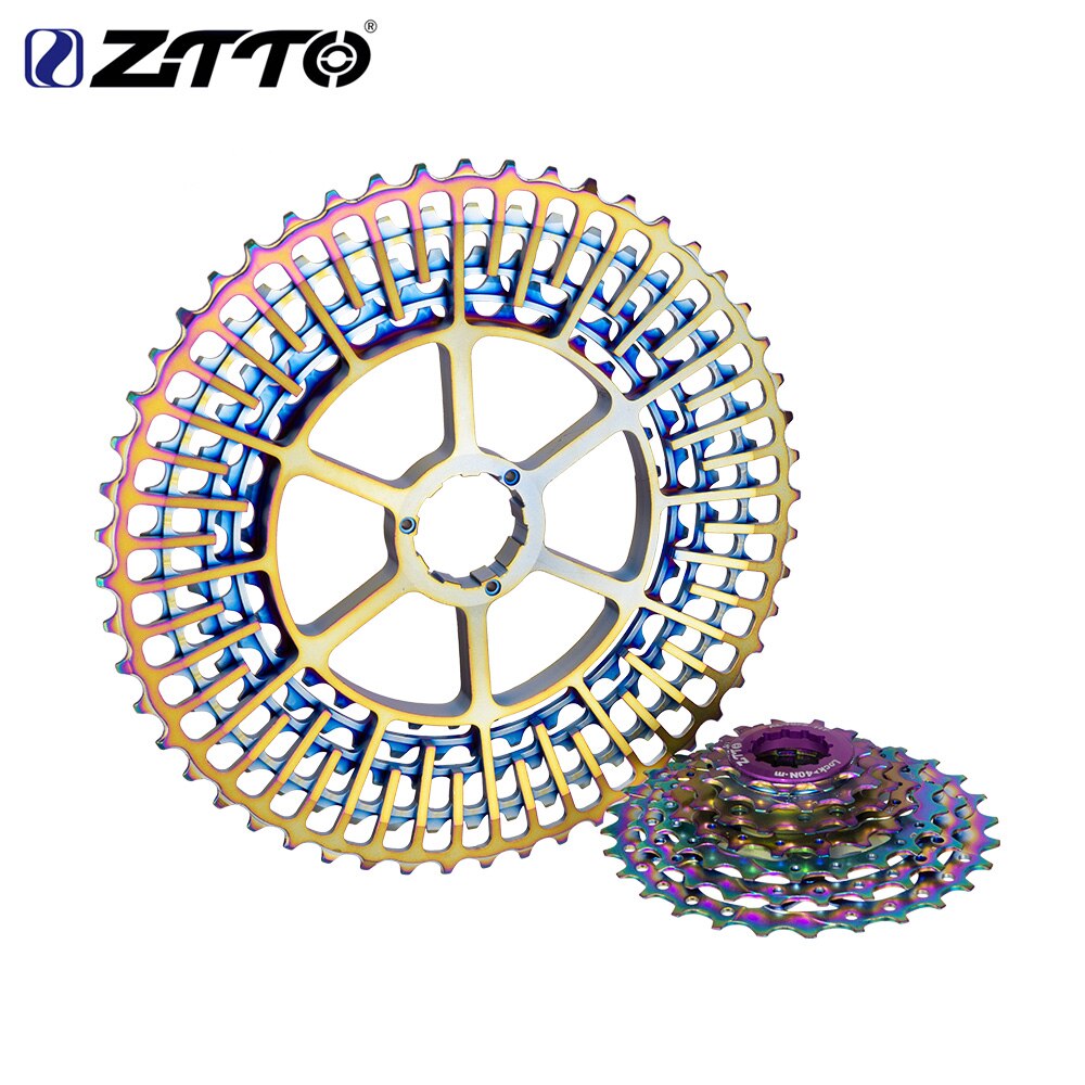 ZTTO 12 Speed Rainbow Cassette 11-52T SLR2 12s MTB 12Speed UltraLight K7 12V 413g Freewheel Mountain Bike for HG Hub