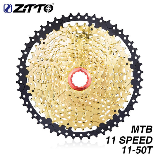 ZTTO 11S 11-50T SL Black GOLD Cassette MTB 11 Speed Golden Wide Ratio Freewheel Mountain Bike parts for K7 XO1 XX1 m9000