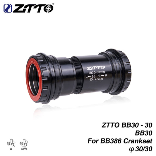 ZTTO BB30 30mm Press Fit 4 Bearing Bottom Bracket Thread Lock for 42x68/73mm Frame to 30 Crankset Bicycle BB For Road Bike MTB